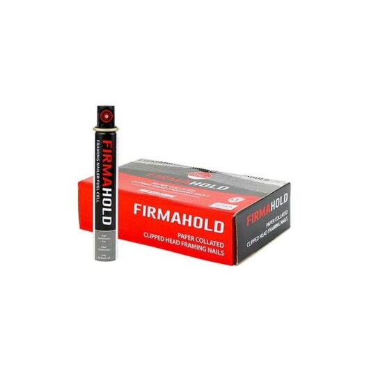 TIMco Firmahold 2.8 x 63mm Collated Clipped Head Ring Shank Firmagalv Nails & Fuel Cell Qty 1100