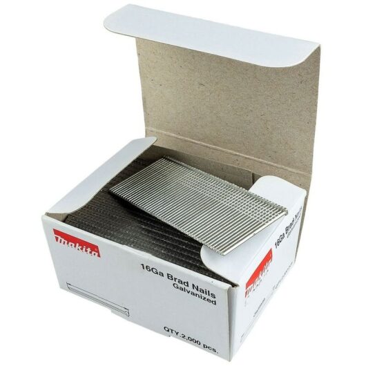 F-33922 1mm x 25mm Galvanised 16 Gauge Brads 2000 Pieces DBN600 AF601 - Makita