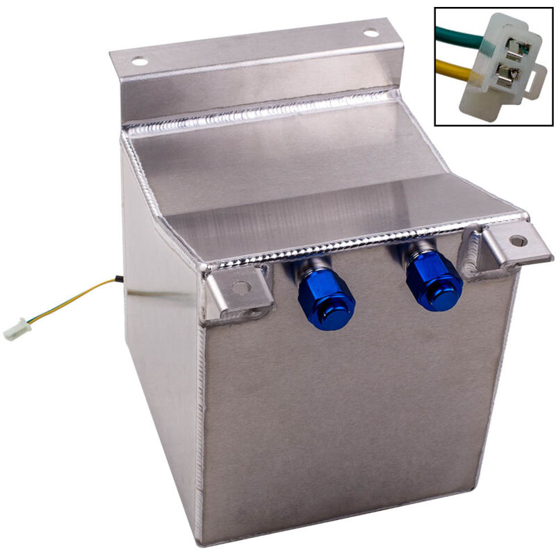 Universal 2.5 Gallon 10 L Fuel Cell Tank w/Sensor+ Foam AN10 Fitting Aluminium